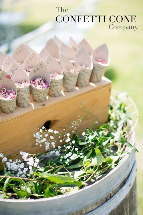The Confetti Cone Company Biodegradable natural Wedding Confetti